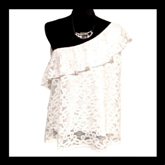White Lace Top!!! ...like NEW!!! - Picture 3 of 8